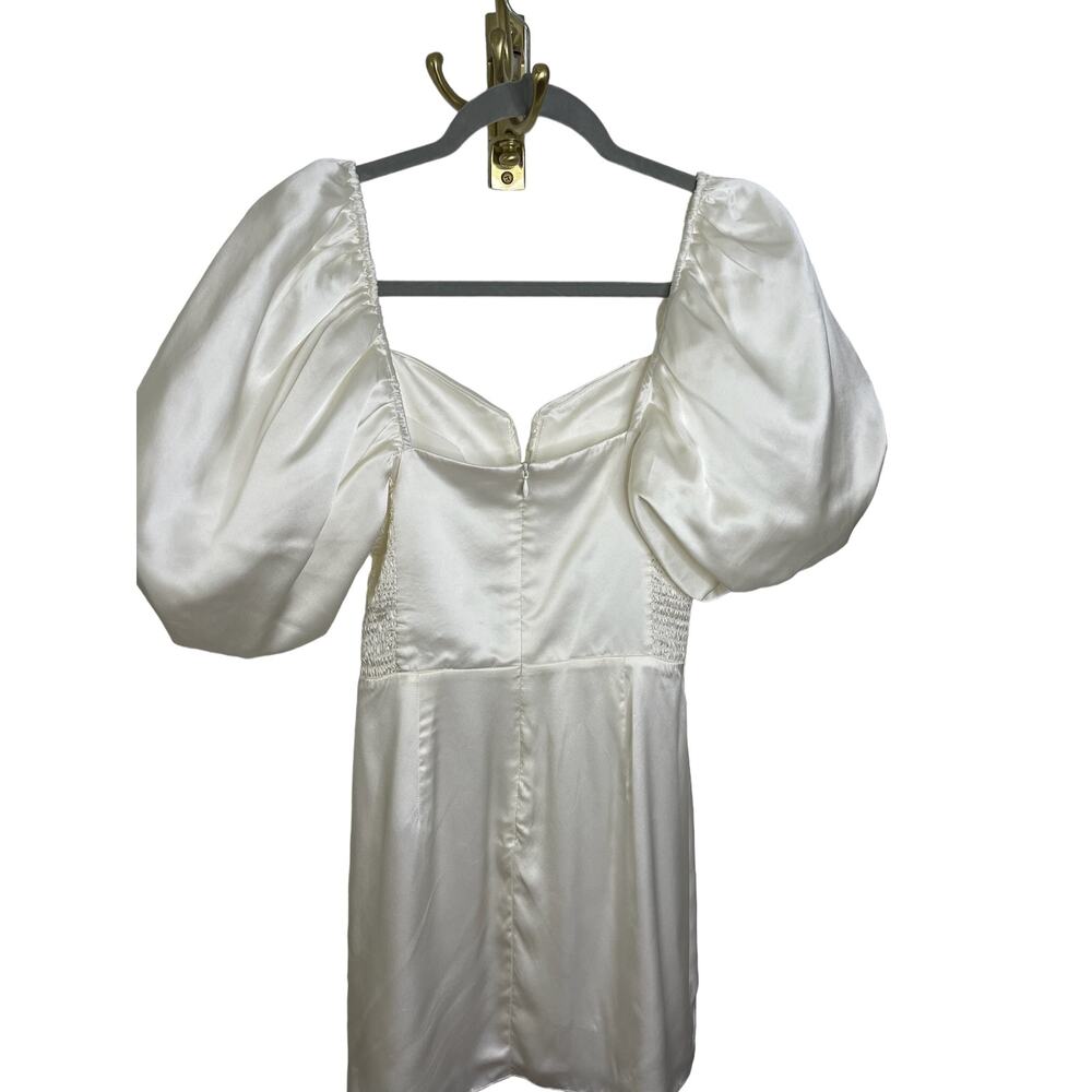 Amanda Uprichard Santucci Silk Dress Ruched Smocked Cocktail Party Bridal Small - Picture 10 of 11